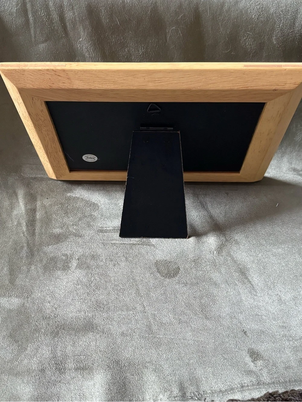 Rare Vintage 90s Handcrafted/Painted Triple Window Wooden Nursery Photo Frame